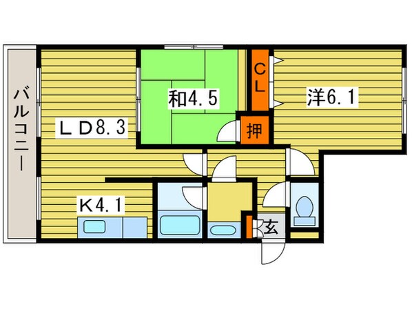 コフレッタ環状東の物件間取画像